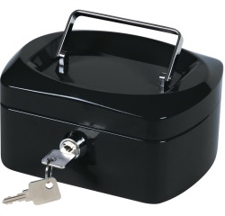 En_caja caudales q-connect 6\" 152x115x80 mm negra con portamonedas