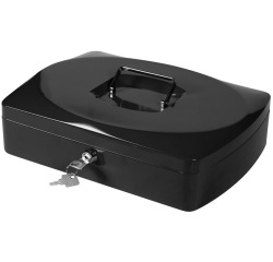 Q-CONNECT coffret à monnaie, 325 x 235 x 85 mm, noir