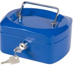 Q-CONNECT coffret à monnaie, 155 x 120 x 75 mm, bleu