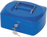 Q-CONNECT coffret à monnaie, 205 x 160 x 85 mm, bleu