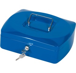 Q-CONNECT geldkoffer, 255 x 200 x 85 mm, blauw