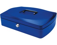 Q-CONNECT geldkoffer, 325 x 235 x 85 mm, blauw