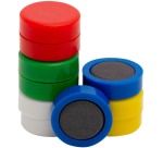 Q-CONNECT magnets, 20 mm, white, pack of 10 pieces
