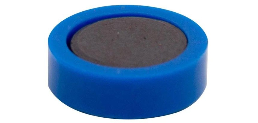 Q-CONNECT aimants, 20 mm, bleu, paquet de 10 pièces