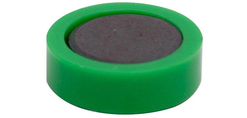 Q-CONNECT aimants, 20 mm, vert, paquet de 10 pièces