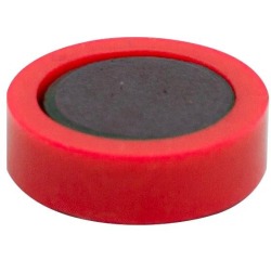 Q-CONNECT magnets, 20 mm, red, pack of 10 pieces
