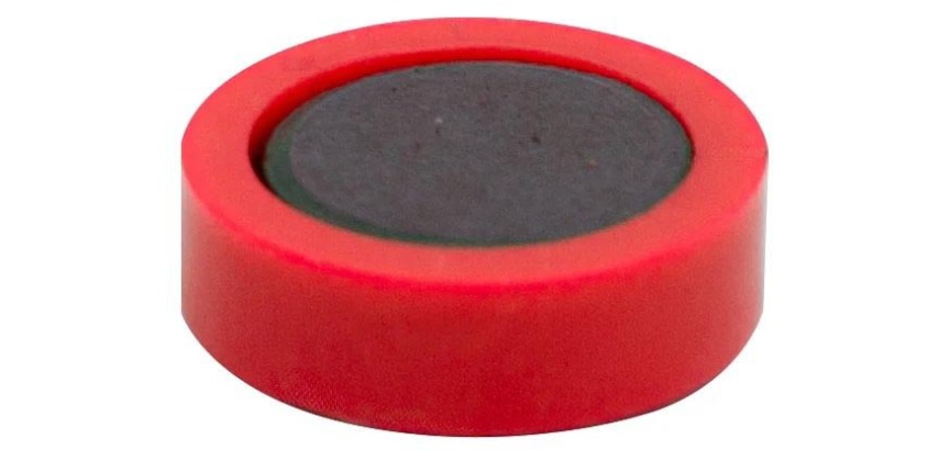 Q-CONNECT Magnete, 20 mm, rot, Packung mit 10 Stück