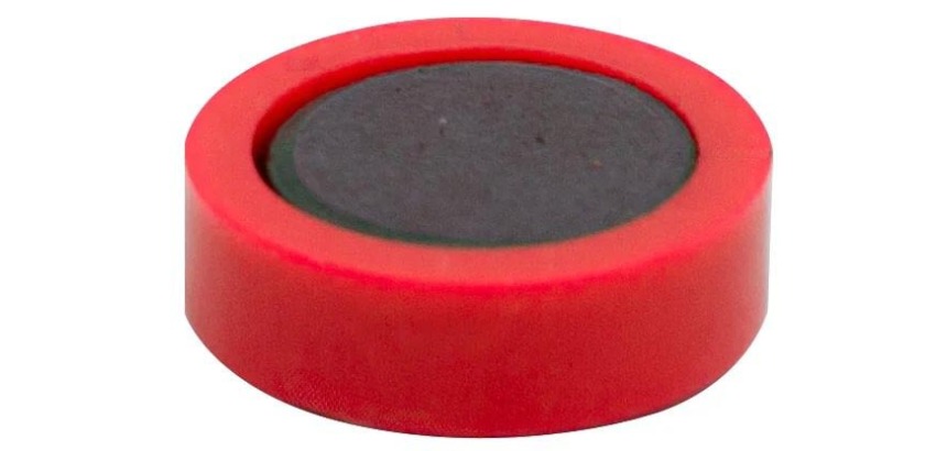 Q-CONNECT magnets, 20 mm, red, pack of 10 pieces