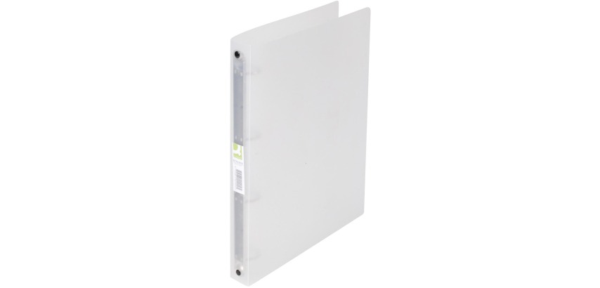 Q-CONNECT ring binder, PP, 4 rings, 25 mm, transparent