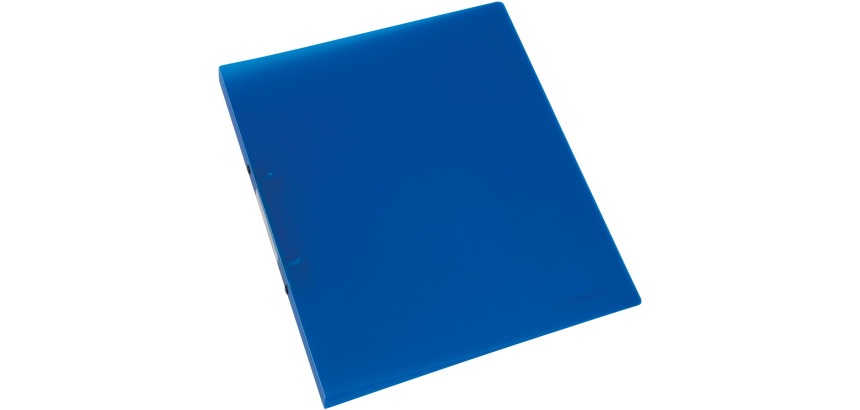 Q-CONNECT classeur à anneaux, PP, 2 anneaux, 16 mm,  bleu transparent