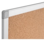 Q-CONNECT tableau en liège, avec cadre en aluminium, 60 x 45 cm