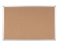 Q-CONNECT cork board, with aluminum frame, 60 x 45 cm