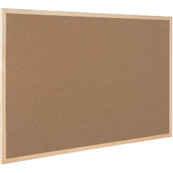 En_pizarra corcho q-connect 40x30 cm marco de madera