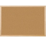 Q-CONNECT tableau en liège avec cadre en bois 60 x 40 cm