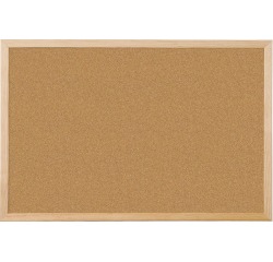 En_pizarra corcho q-connect 60x40 cm marco de madera