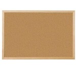 Q-CONNECT tableau en liège avec cadre en bois 60 x 40 cm