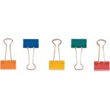 Q-CONNECT pince foldback, couleurs assorties, 19 mm, boîte de 10 pièces