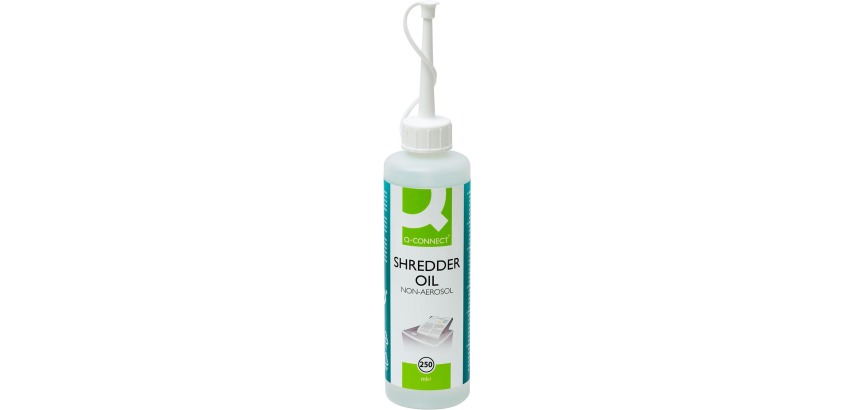 Q-CONNECT huile pour destructeurs de documents, flacon de 250 ml