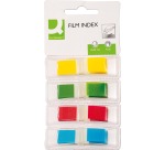 Q-CONNECT mini index, 12.5 x 45 mm, 4 x 35 tabs, assorted colors
