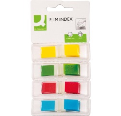En_banderitas separadoras q-connect dispensador 4 colores 35 hojas por color