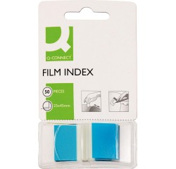 En_banderitas separadoras q-connect azules dispensador de 50 unidades