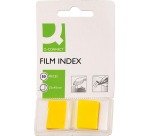 Q-CONNECT index, ft 25 x 45 mm, 50 tabs, yellow