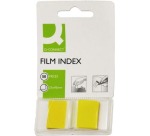 Q-CONNECT index, ft 25 x 45 mm, 50 tabs, yellow