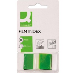 En_banderitas separadoras q-connect verdes dispensador de 50 unidades