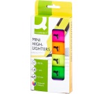 Q-CONNECT Mini-Textmarker, Schachtel mit 6 verschiedenen Farben
