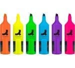 Q-CONNECT Mini-Textmarker, Schachtel mit 6 verschiedenen Farben
