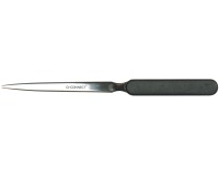 En_abrecartas q-connect con mango de plastico negro longitud 190 mm