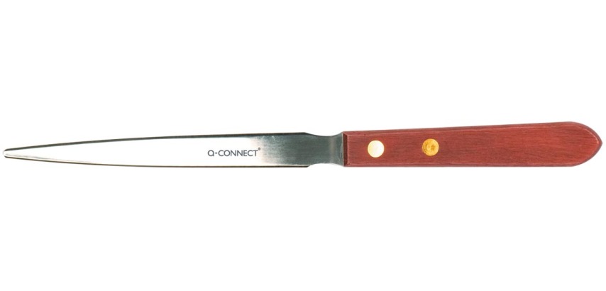 Q-CONNECT letter opener, 22 cm, with wooden handle