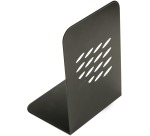 Q-CONNECT boekensteun, metaal, set van 2 stuks, zwart