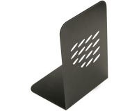 Q-CONNECT Buchstütze, Metall, 2-teiliges Set, schwarz
