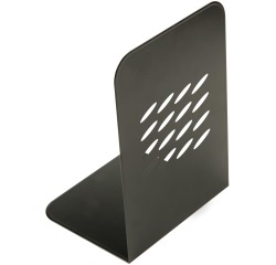 Q-CONNECT serre-livre, métal, set de 2 pièces, noir