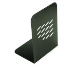 Q-CONNECT boekensteun, metaal, set van 2 stuks, zwart