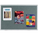 Q-CONNECT Textiltafel mit Aluminiumrahmen 60 x 45 cm grau