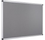 Q-CONNECT Textiltafel mit Aluminiumrahmen 60 x 45 cm grau