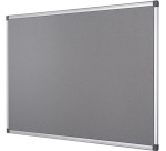 Q-CONNECT Textiltafel mit Aluminiumrahmen 60 x 45 cm grau