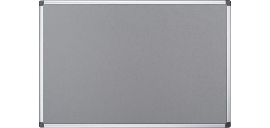 Q-CONNECT Textiltafel mit Aluminiumrahmen 60 x 45 cm grau