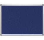 Q-CONNECT textile board with aluminum frame 60 x 45 cm blue