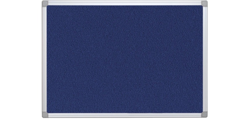 Q-CONNECT tableau de textile avec cadre en aluminium 60 x 45 cm bleu