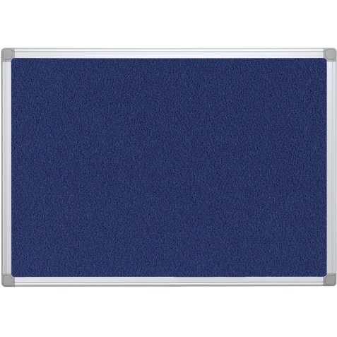 Q-CONNECT tableau de textile avec cadre en aluminium 60 x 45 cm bleu