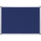 Q-CONNECT textielbord met aluminium frame 60 x 45 cm blauw