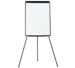 Q-CONNECT Flipchart, 70 x 100 cm, aus Stahl, nicht magnetisch, mit Dreibeinständer