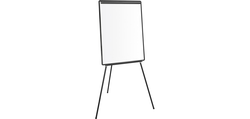 Q-CONNECT Flipchart, 70 x 100 cm, aus Stahl, nicht magnetisch, mit Dreibeinständer