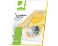 En_bolsa de plastificar q-connect 303 x 426 mm 80 mc din a3 caja de 100 unidades