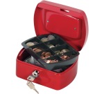 Q-CONNECT geldkoffer, 155 x 120 x 75 mm, rood