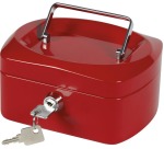 Q-CONNECT geldkoffer, 155 x 120 x 75 mm, rood