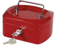 En_caja caudales q-connect 6\" 152x115x80 mm roja con portamonedas